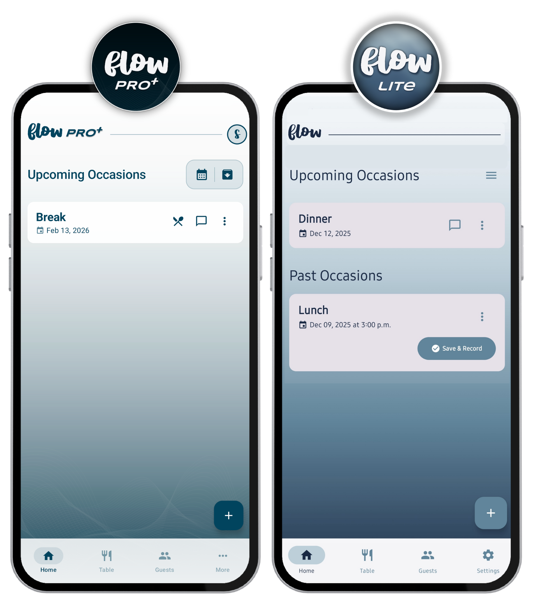 Flow Pro vs Flow Lite Apps